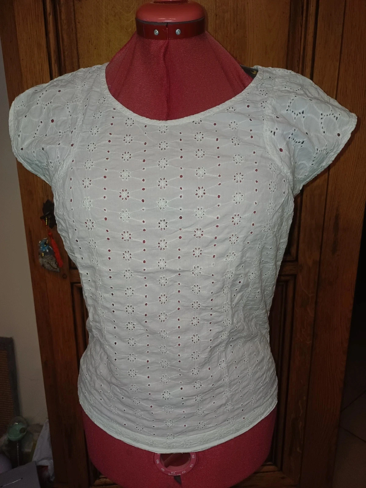 Witte blouse van katoen merk Naf Naf maat 36 – photo 2